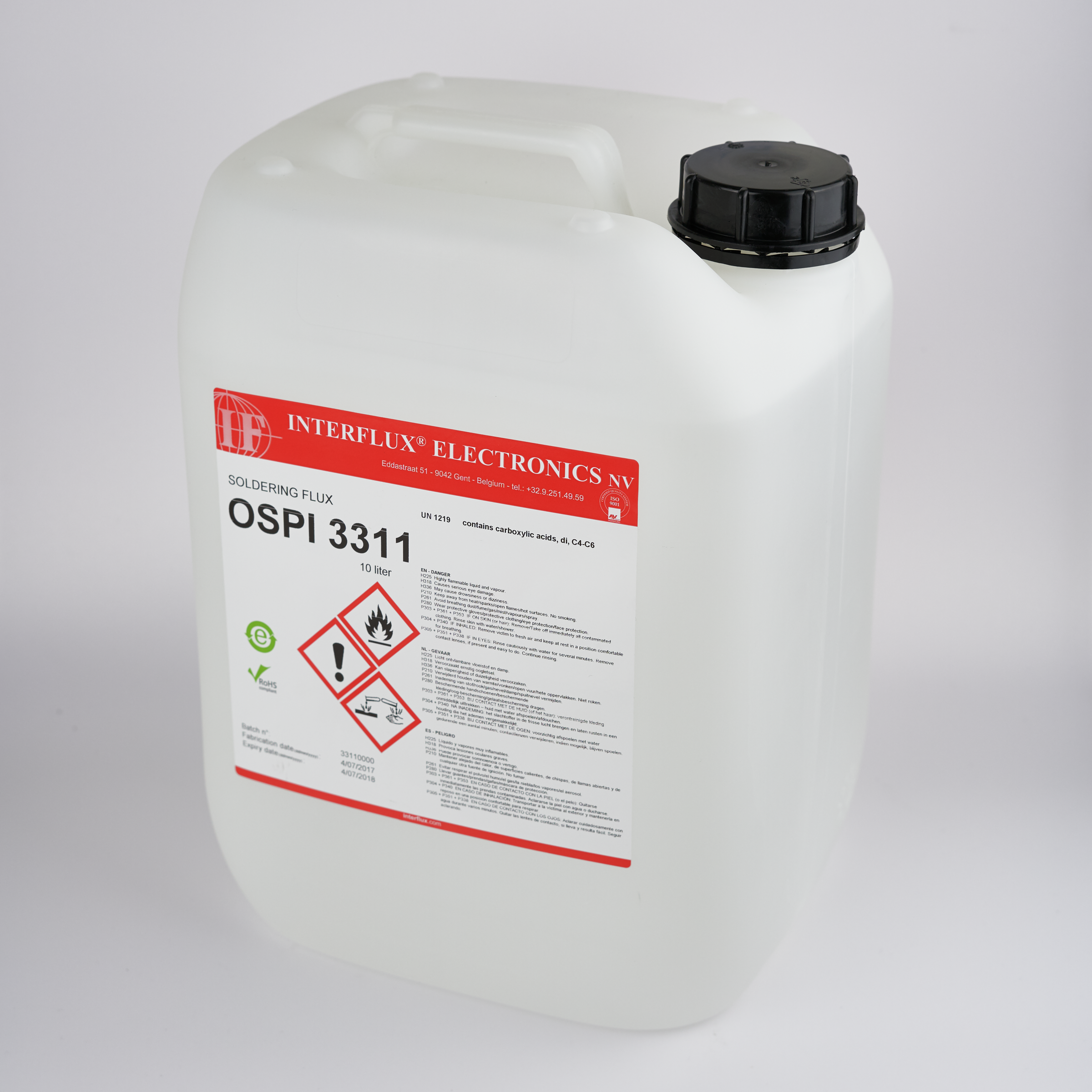 OSPI 3311 alcohol-based soldering flux – Interflux Electronics