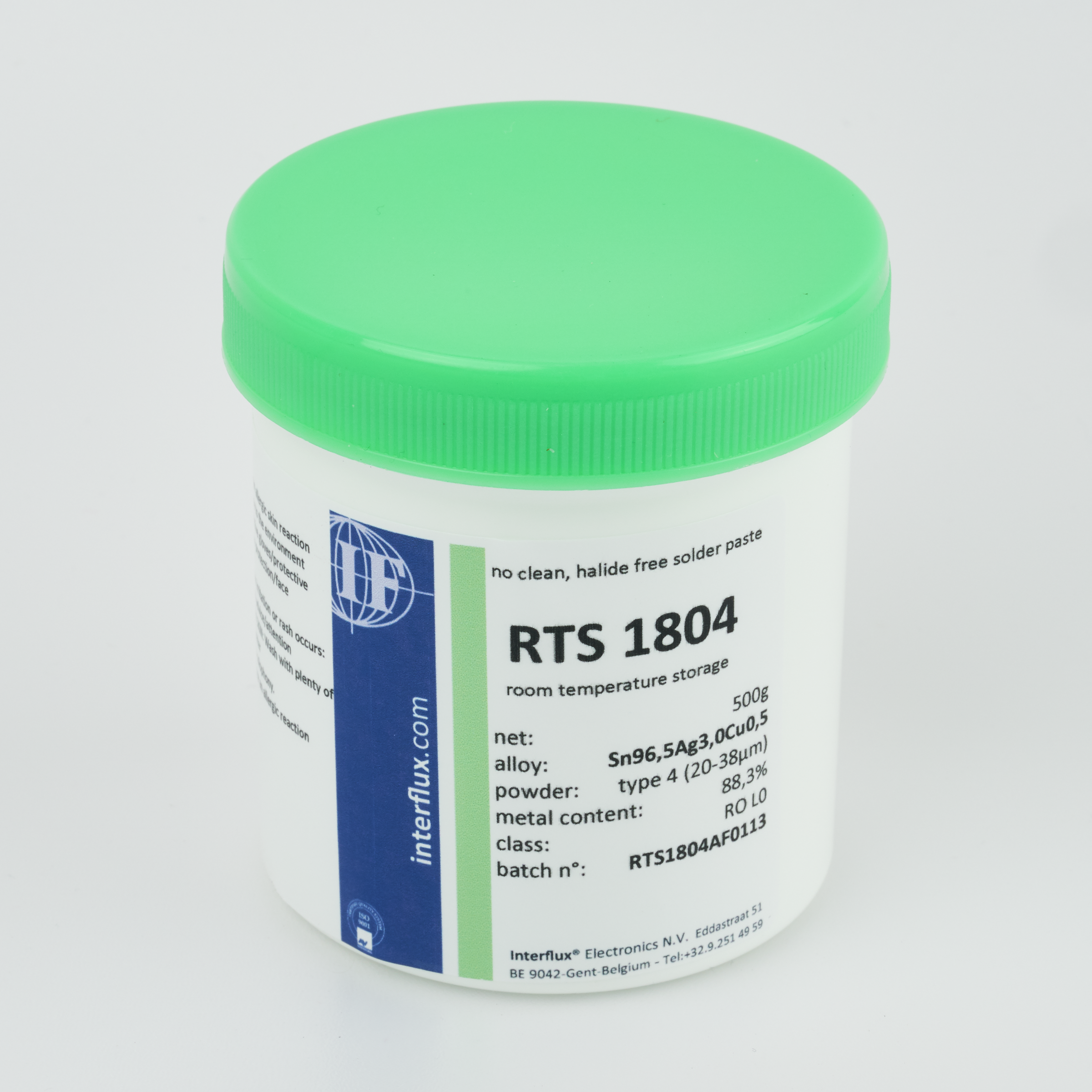 RTS 1804 solder paste – Interflux Electronics