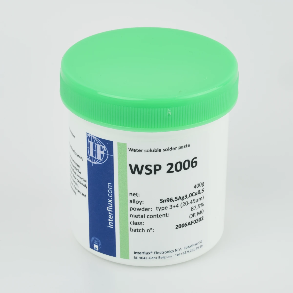 WSP 2006 Water soluble solder paste – Interflux Electronics