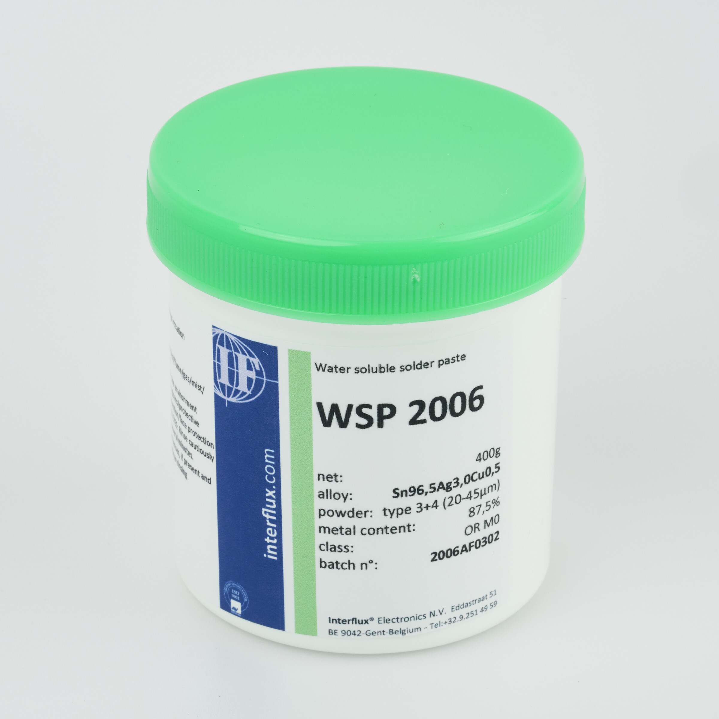 WSP 2006 Water soluble solder paste – Interflux Electronics